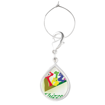 Live Tex Tree Vector Logo Teardrop Wine Charm