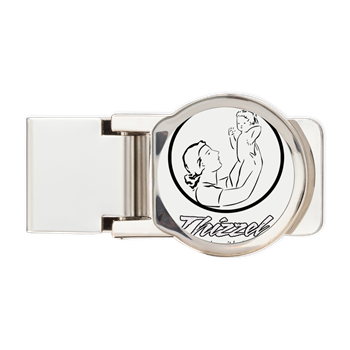 Mom Baby Logo Money Clip