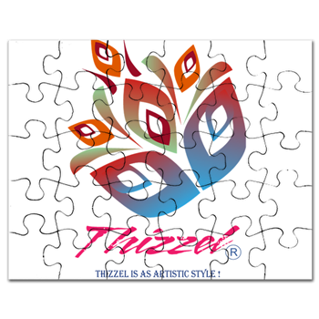 Artistic Leaves Logo Puzzle