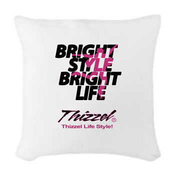 Thizzel Life Style Woven Throw Pillow
