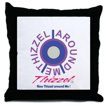 Around Me Vector Logo Throw Pillow