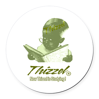 Thizzel Study Logo Round Car Magnet