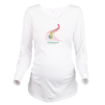 Progressing Vector Logo Long Sleeve Maternity T-Sh