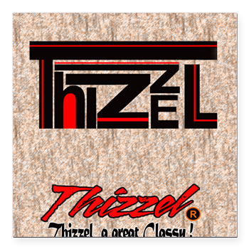 Thizzel Class Square Car Magnet 3" x 3"