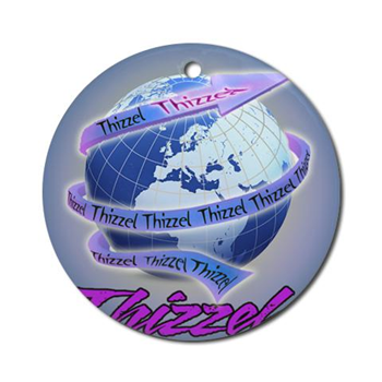 Thizzel Globe Round Ornament