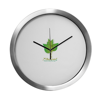 Growing Vector Logo Modern Wall Clock