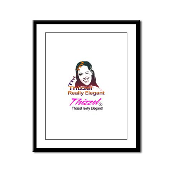 Thizzel Elegant Logo Framed Panel Print