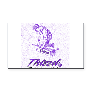 Thizzel Work Rectangle Car Magnet