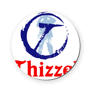 THIZZEL Trademark Cork Coaster