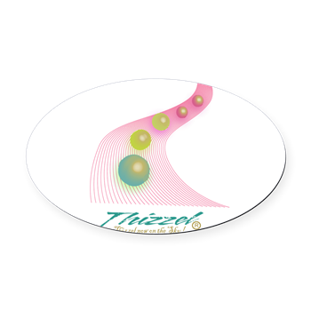Progressing Vector Logo Oval Car Magnet