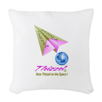 Space Logo Woven Throw Pillow