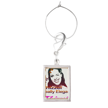 Thizzel Elegant Logo Wine Charms