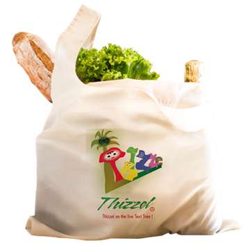 Live Tex Tree Vector Logo Reusable Shopping Bag