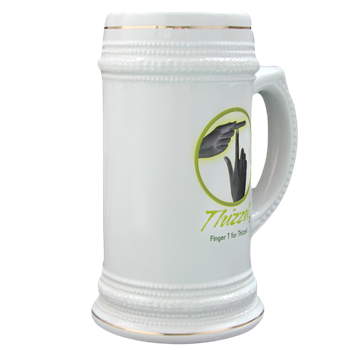 Finger T Logo Stein