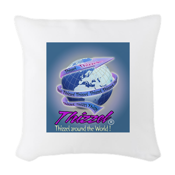 Thizzel Globe Woven Throw Pillow