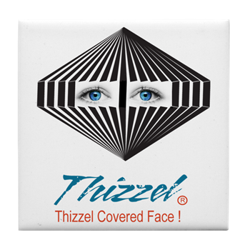 Thizzel Face Logo Tile Coaster