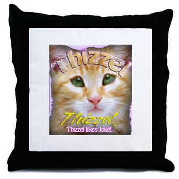 Jokes Logo Throw Pillow