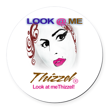 Look at Me Thizzel Round Car Magnet