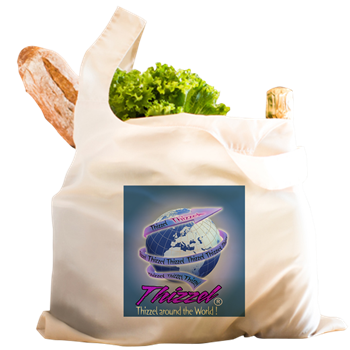 Thizzel Globe Reusable Shopping Bag