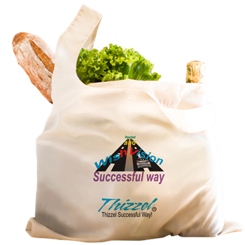 Thizzel Successful Logo Reusable Shopping Bag