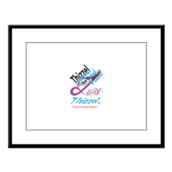 Vector Graphics Logo 01 Large Framed Print