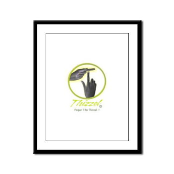 Finger T Logo Framed Panel Print