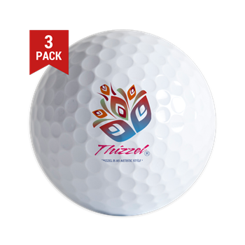 Artistic Leaves Logo Golf Ball