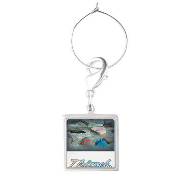 Thizzel Exist Logo Wine Charms