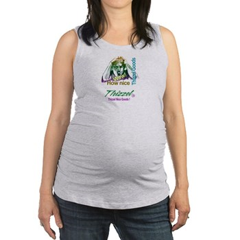 Thizzel Nice Goods Logo Maternity Tank Top