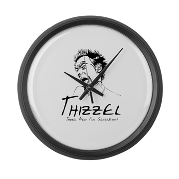 Thizzel Madness Large Wall Clock