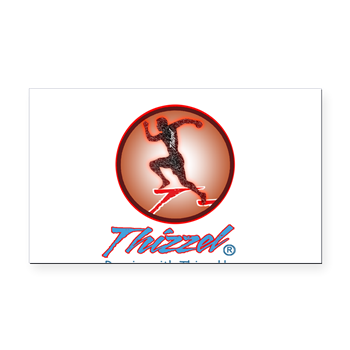 Runner Logo Rectangle Car Magnet