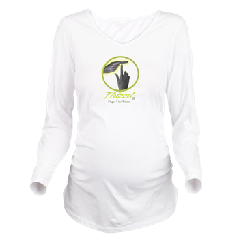 Finger T Logo Long Sleeve Maternity T-Shirtc