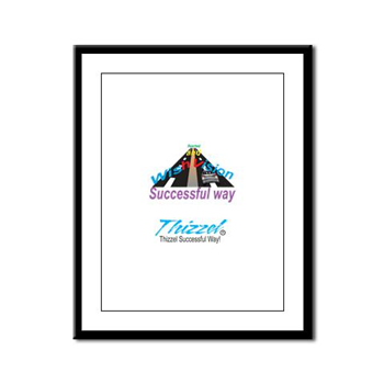 Thizzel Successful Logo Framed Panel Print