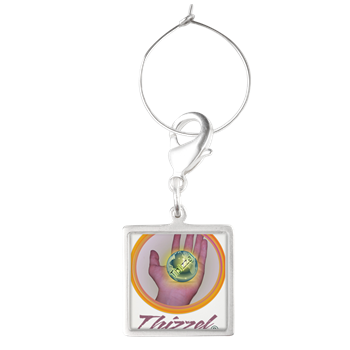 Discover Earth Logo Wine Charms