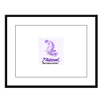 Thizzel Work Large Framed Print