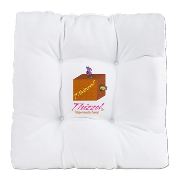 Funny Logo Tufted Chair Cushion