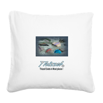 Thizzel Exist Logo Square Canvas Pillow