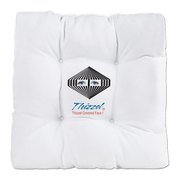 Thizzel Face Logo Tufted Chair Cushion