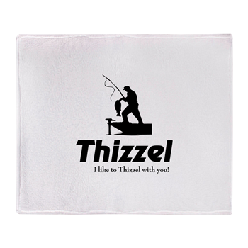Thizzel Fishing Throw Blanket