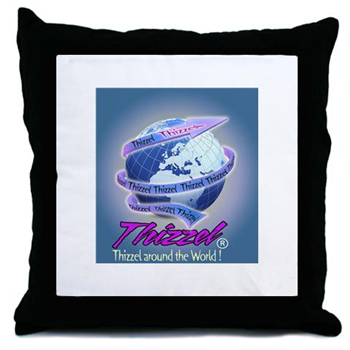 Thizzel Globe Throw Pillow