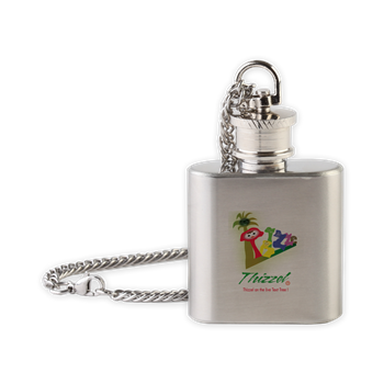 Live Tex Tree Vector Logo Flask Necklace