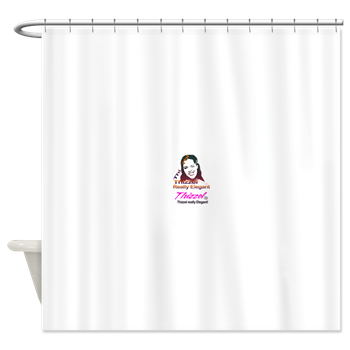 Thizzel Elegant Logo Shower Curtain