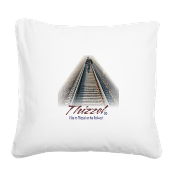 Railway Logo Square Canvas Pillow