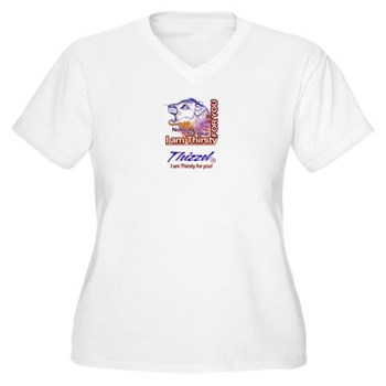 Am Thirsty Logo Plus Size T-Shirt