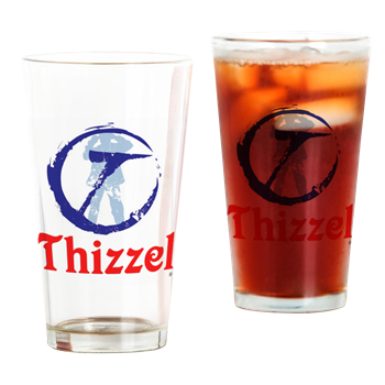 THIZZEL Trademark Drinking Glass