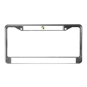 Finger T Logo License Plate Frame