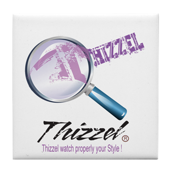 Magnifier Logo Tile Coaster