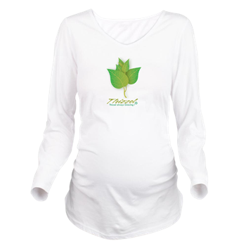 Growing Vector Logo Long Sleeve Maternity T-Shirt