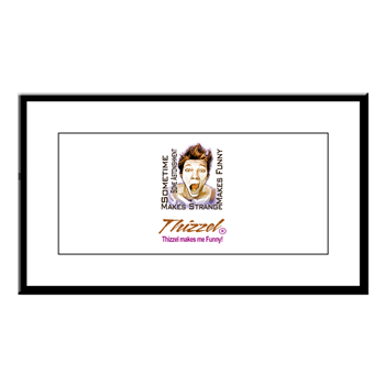 Thizzel makes me Funny Small Framed Print