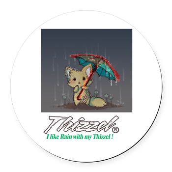 Rainy Logo Round Car Magnet